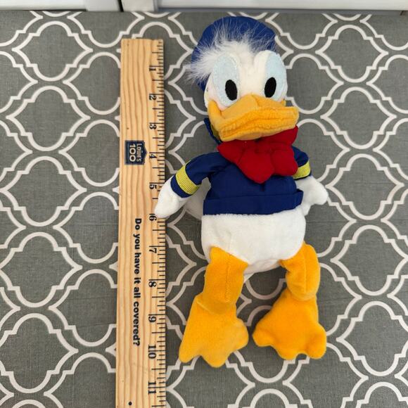 Disney Donald Duck Bean Bag Plush Doll Toy Sailor Stuffed Animal Nostalgia - Picture 4 of 5